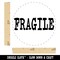 Fragile Text Self-Inking Rubber Stamp for Stamping Crafting Planners